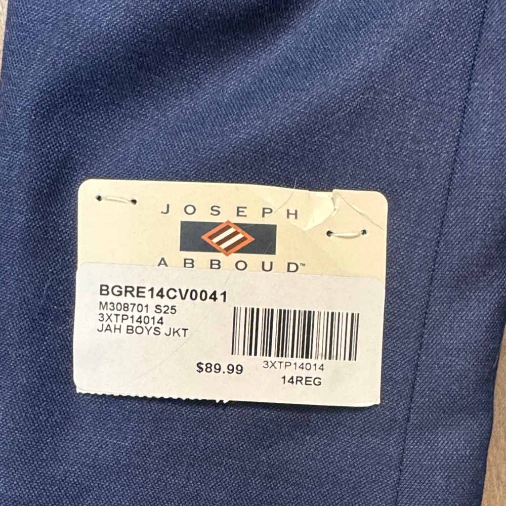 Joseph Abboud Dark Blue Blazer with Red Lining - Picture 4 of 4